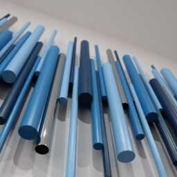 Blue Wood Wall Art - Contemporary Modern Soundwave - thumbnail 2