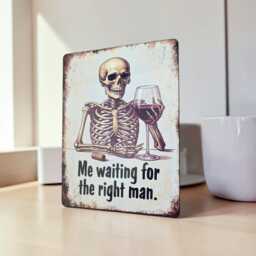 Funny Home Bar Sign, Metal Plaque, Durable Aluminum Wall Art, Sarcastic Gift For Her - thumbnail 2