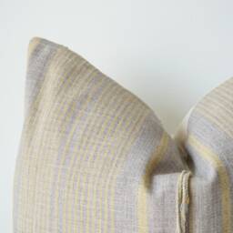 Tribal Hemp Hand Woven Striped Natural Dye Color Hmong Pillow Cover - thumbnail 2