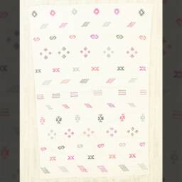 Handmade Wool Moroccan Rug Oued Zem Berber Design, 6x9.2 - thumbnail 2