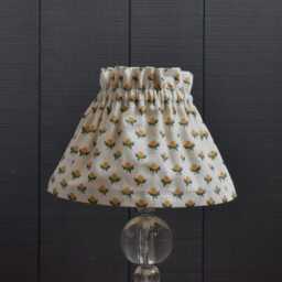 Dolly Orange Floral Bud Scrunchie Lampshade - thumbnail 4