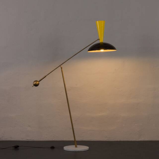 Vintage Mid-Century Modern Floor Lamp - Antique Lighting Fixture With Timeless Style & Character Stilnovo - image 1
