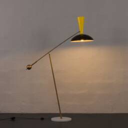 Vintage Mid-Century Modern Floor Lamp - Antique Lighting Fixture With Timeless Style & Character Stilnovo