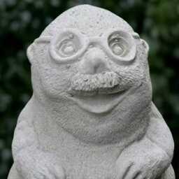 Concrete Mole Statue Stone Father Sculpture Outdoor Wildlife Figure Handmade Art Garden Decoration Front Door Ornament Lover Gift - thumbnail 3