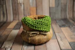 Chunky Grass Green Baby Blanket Newborn Photography Prop
