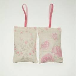 2 X Kate Forman Amelia Lavender Sachets/Hangers - Scented Sachets, Faded Pink Roses, English Pillow - thumbnail 3