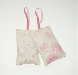 2 X Kate Forman Amelia Lavender Sachets/Hangers - Scented Sachets, Faded Pink Roses, English Pillow - thumbnail 1