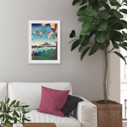 Japanese Ukiyo-E Art Print Poster Woodblock Wall Hiroshige Sakura Cherry Blossoms Flowers Tattoo Beautiful Japan Calligraphy Haiku A3 - thumbnail 2