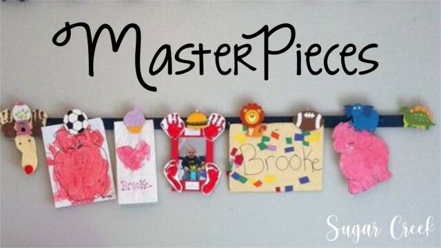 Masterpieces-Vinyl Wall Decal - Display Artwork - Kids Masterpieces - Childrens Playroom Decals -Childrens Art -Playroom Decor - image 1