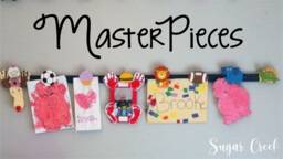 Masterpieces-Vinyl Wall Decal - Display Artwork - Kids Masterpieces - Childrens Playroom Decals -Childrens Art -Playroom Decor - thumbnail 1