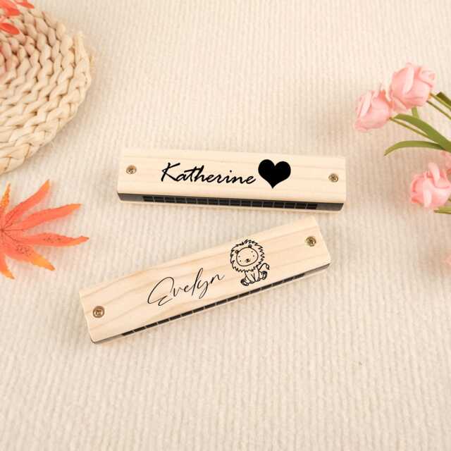 Personalized Harmonica, Engraved Children's Gift, Best Birthday Custom Gift - image 1