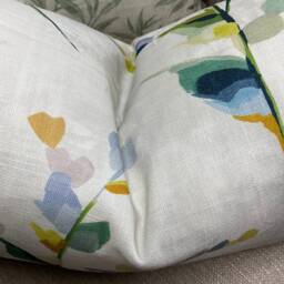 Green Blue Cushion Cover John Lewis Fabric Wildflower Spring Floral Pillow Case 12 X 20 - thumbnail 2