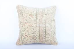 Vintage Turkish Kilim Pillow Cover 20''x20'' Bohemian Cushion - thumbnail 1