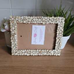 Wooden Heart Decals Photo Frame 5 X 7 Inches - thumbnail 2