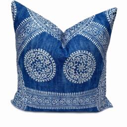 Thibaut Stonington Blue & Green Ceylon Collection Cushion Cover Pillow Double Sided - thumbnail 2