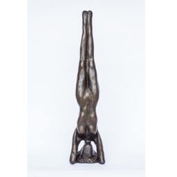 Yoga Sirsasana Bronze - Original Scultpure Of The Position - thumbnail 2