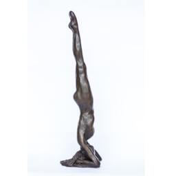Yoga Sirsasana Bronze - Original Scultpure Of The Position - thumbnail 3