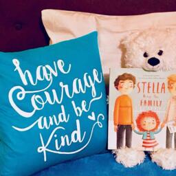 Have Courage & Be Kind, Motivational Quote Cushion Cover - thumbnail 3