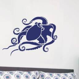 Octopus Wall Stencil - Wall Art Stencil Instead Of Decals Easy To Use Stencils For A Quick Room Update Nautical Walls - thumbnail 1