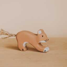 Wooden Lion, Lion Family, Animals, Montessori Toy, Figure Animal, Eco-Friendly Animal Toys, Gift For Baby, Christmas Gift, Zoo Safari - thumbnail 4