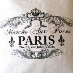 Free Shipping Romantic White Linen Paris Ribbon Ruffle Pillow Cover - 1129 - thumbnail 2