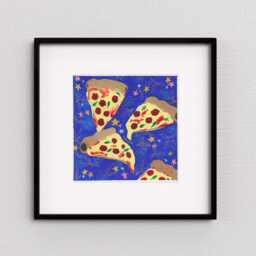 Pizza Paradise Painting Quirky Food Lover Kitchen Wall Art - thumbnail 2