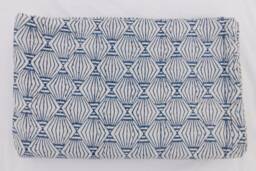 Floral Hand Block Print Kantha Quilt - Indian Cotton Bedspread - thumbnail 1