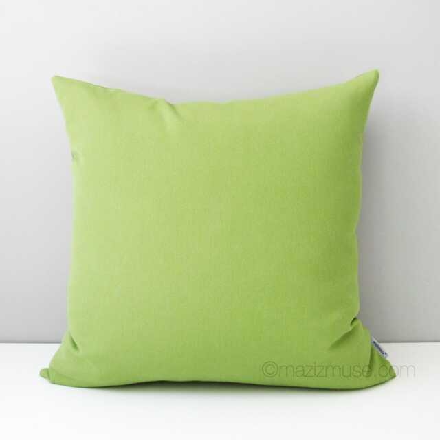 Decorative Ginko Green Sunbrella?? Outdoor Pillow Cover For Pool Loungers & Patio Chairs, Pistachio Accent Cushions By Mazizmuse - image 1
