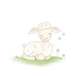 Set Of 3 Wall Art - Farm Nursery Animals Baby Animal Prints Decor Shower Gift Lamb Sweet Cheeks - thumbnail 2