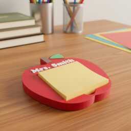 Personalised Apple Sticky Note Holder - thumbnail 3