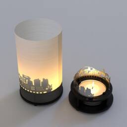 Phoenix Skyline Shadow Play Candle - City Souvenir Gift - thumbnail 4