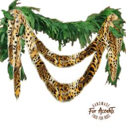 Soft Faux Fur Leopard Print Christmas Tree Skirt - thumbnail 3