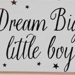 Dream Big Bedroom Plaque Boys Nursery Sign Meaningful Thoughtful Baby Boy Childrens Gift - thumbnail 3