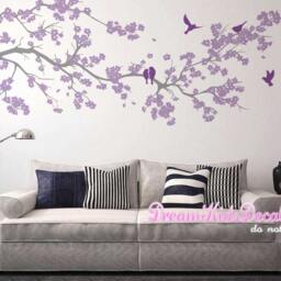 Cherry Blossom Tree Wall Decal - Floral Nursery Decor - thumbnail 3