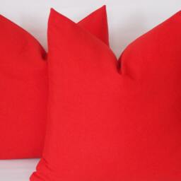 Set Of 2 Red Cotton Pillow Covers Decorative Throw Pillows - thumbnail 3