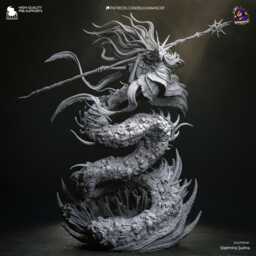 Aldrich - Dark Souls 3 3D Printed Figure 18 Scale - thumbnail 4