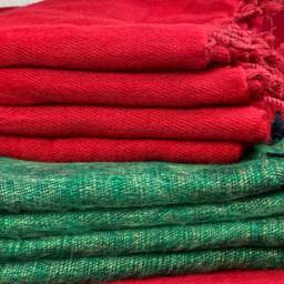 Handmade Yak Wool Blend Blanket Oversized Meditation Shawl - thumbnail 3