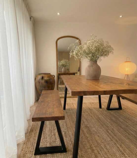The Glencoe Dining Table - Rustic Solid Wood English Country Style Handmade in The UK - image 1
