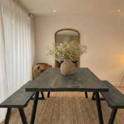 The Glencoe Dining Table - Rustic Solid Wood English Country Style Handmade in The UK - thumbnail 3