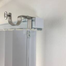Nono Bracket - No Drill Curtain Rod Attachment Over Blinds - Satin Nickel - thumbnail 3