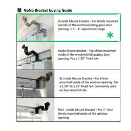 Nono Bracket - No Drill Curtain Rod Attachment Over Blinds - Satin Nickel - thumbnail 2