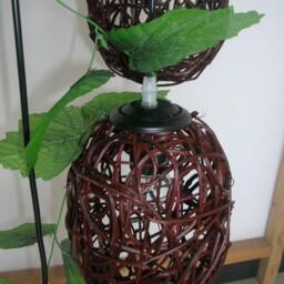 Handmade Art Lamp Wicker Cane Makes Up Pedant Creative Craft Rural Droplight Sitting Room Chandeliers Rattan Woven Lights - thumbnail 3