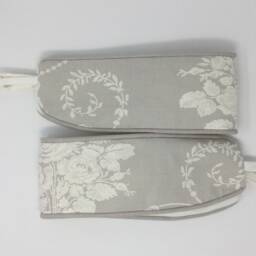 Laura Ashley Josette Dove Grey Handmade Pair Of Curtain Tie Backs Piped - thumbnail 3