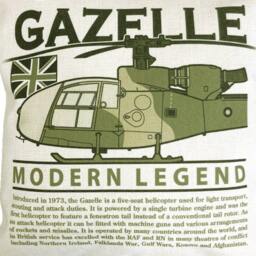 A??rospatiale Westland Gazelle British & French Army Utility Helicopter Cushion Inner Included - thumbnail 2