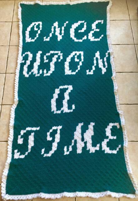 Once Upon A Time Single Bed Crochet Blanket - Kids Bedroom - image 1