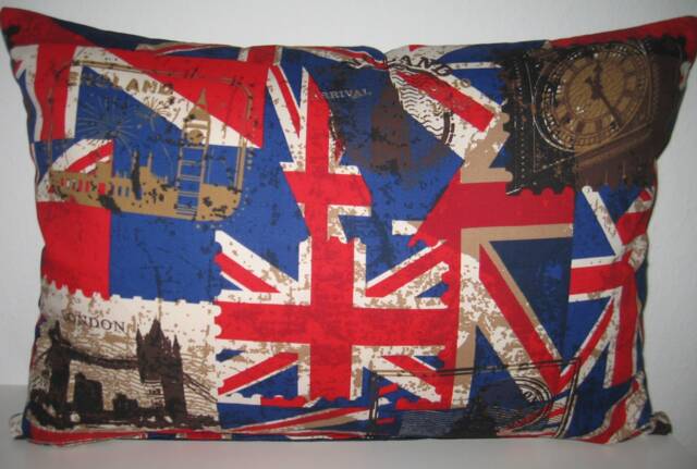 Union Jack Decorative Pillow Cover England Uj - image 1