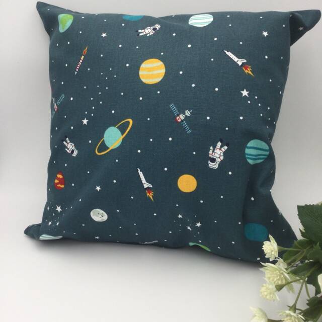 Space, Planets Children's Cushion, Sophie Allport Design - image 1