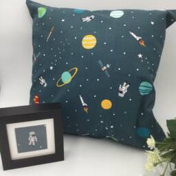 Space, Planets Children's Cushion, Sophie Allport Design - thumbnail 3