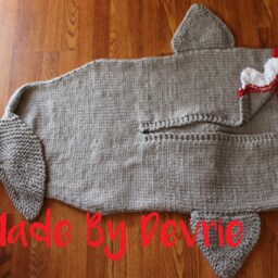 Knit Shark Tail Blanket Pattern, Bulky Yarn, Adult & Child Sizes - Digital Download - thumbnail 4