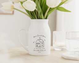 New Home Gift - First Vase Our My Keepsake House For Couple - thumbnail 1